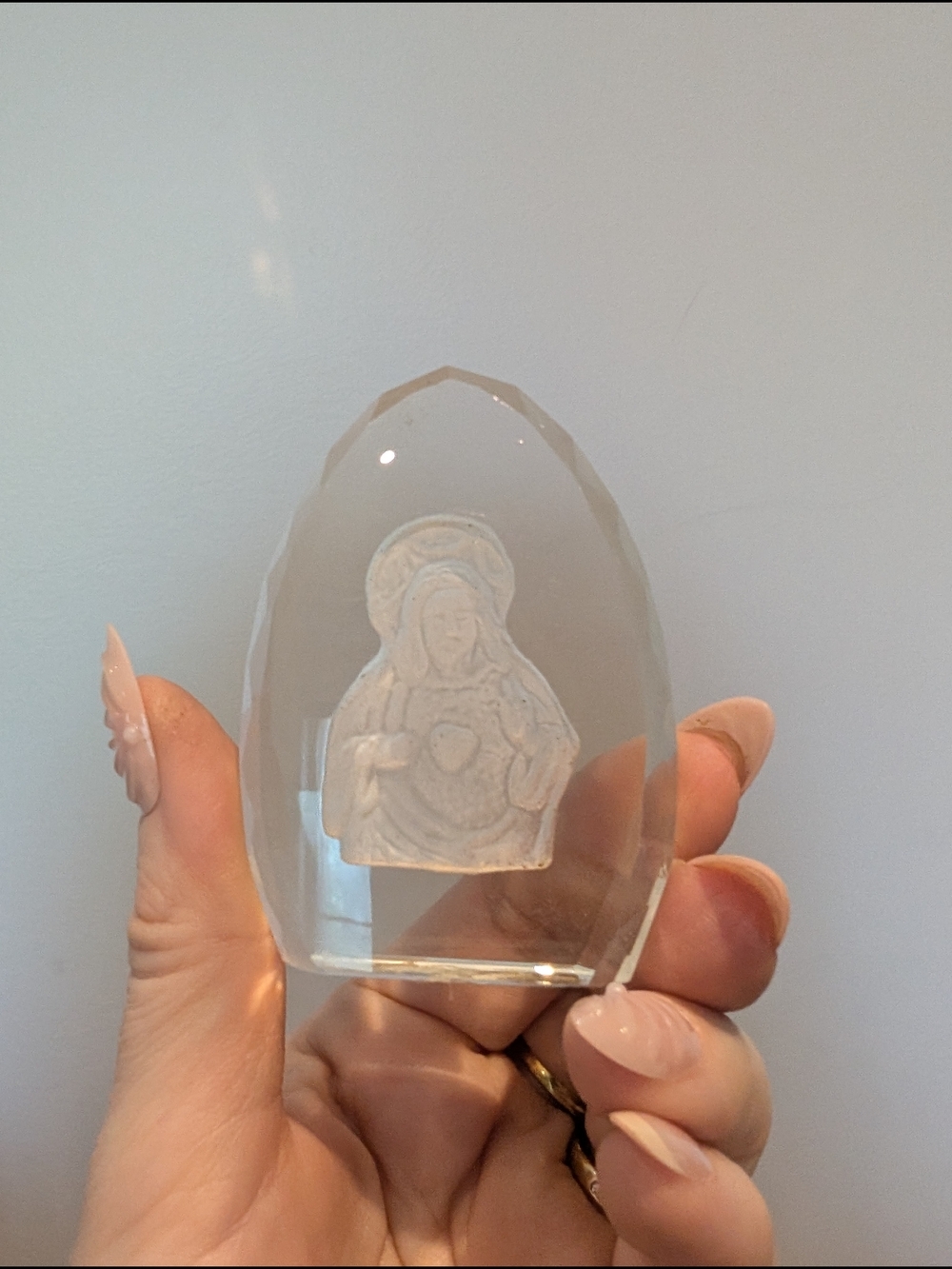 Crystal Religious Figurine - Clear